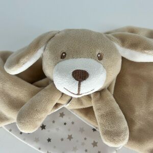 Tan Plush Puppy, dog Blanket, lovey, security blanket, Bass pro shop